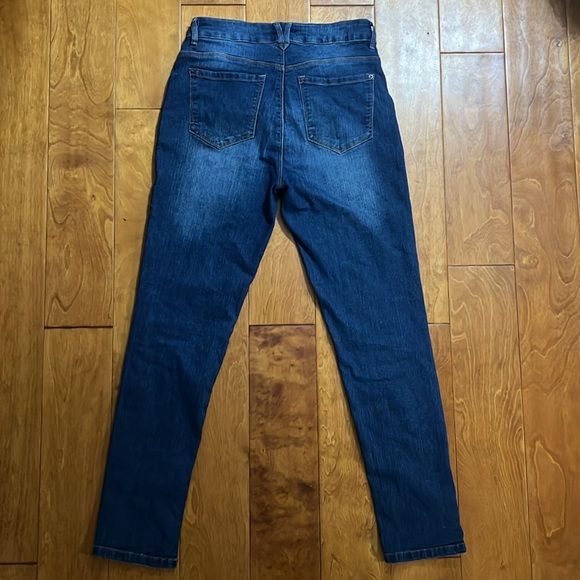 Curve Appeal Blue Skinny Denim Jeans  - Size 4/27 - Medium Wash - Picture 6 of 7